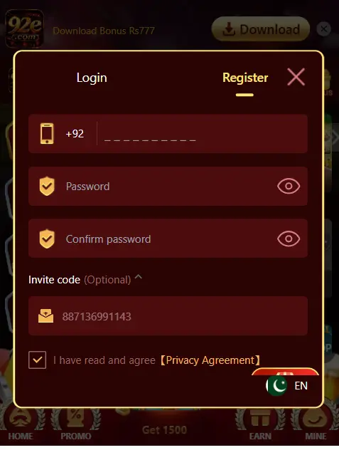 92E Game Login