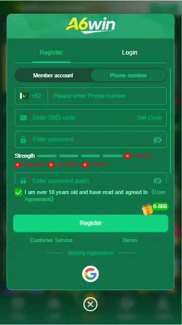 A6Win Game Register