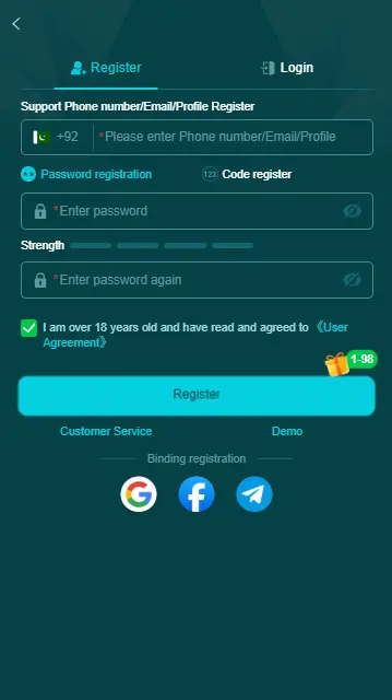 HH98 Game Login
