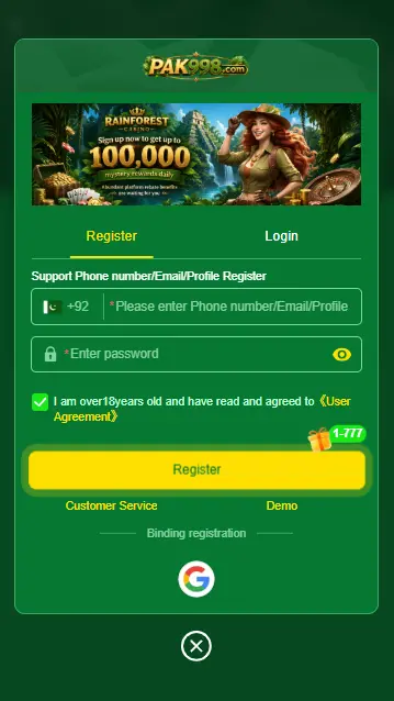 Pak998 Game Login