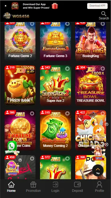 wgs 456 game app